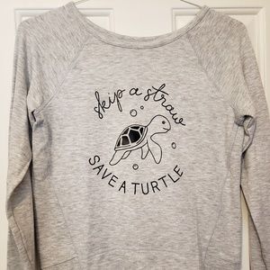 NEW customTurtle Sweatshirt girls XL 14-16 XXS XS